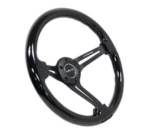Load image into Gallery viewer, NRG Reinforced Steering Wheel (350mm / 3in. Deep) Blk Wood w/Blk Matte Spoke/Black Center Mark - Black Ops Auto Works