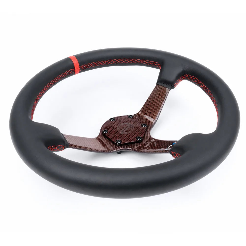 NRG RST-036CF-RD 350mm Carbon Fiber Steering Wheel