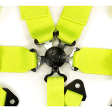 Load image into Gallery viewer, NRG SFI 16.1 5Pt 3 Inch Seat Belt Harness with Pads / Cam Lock - Neon Green - NRG SBH-B6PCNG