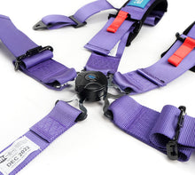 Load image into Gallery viewer, NRG SFI 16.1 5Pt 3 Inch Seat Belt Harness with Pads / Cam Lock - Purple - Black Ops Auto Works