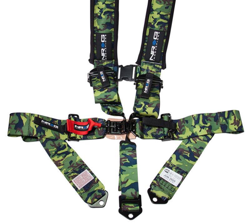 NRG SFI 16.1 5pt 3in. Seat Belt Harness/ Latch Link - Camo - Black Ops Auto Works