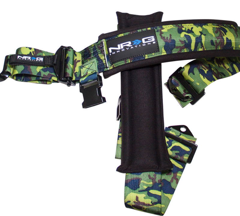 NRG SFI 16.1 5pt 3in. Seat Belt Harness/ Latch Link - Camo - Black Ops Auto Works