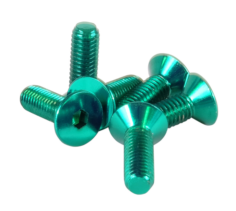 NRG Steering Wheel Screw Upgrade Kit (Conical) - Green - Black Ops Auto Works
