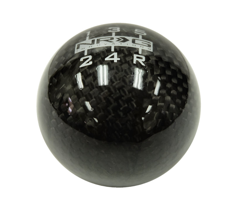 NRG Universal Ball Style Shift Knob - Heavy Weight 480G / 1.1Lbs. - Black Carbon Fiber (5 Speed) - Black Ops Auto Works