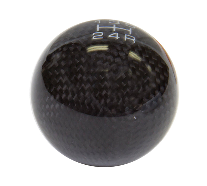 NRG Universal Ball Style Shift Knob - Heavy Weight 480G / 1.1Lbs. - Carbon Fiber (5 Speed) - Black Ops Auto Works
