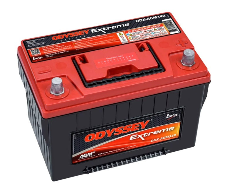 Odyssey Battery Auto/Truck/Heavy Duty & Commercial Extreme AGM Battery (34R-PC1500T) - Odyssey Battery ODX-AGM34R
