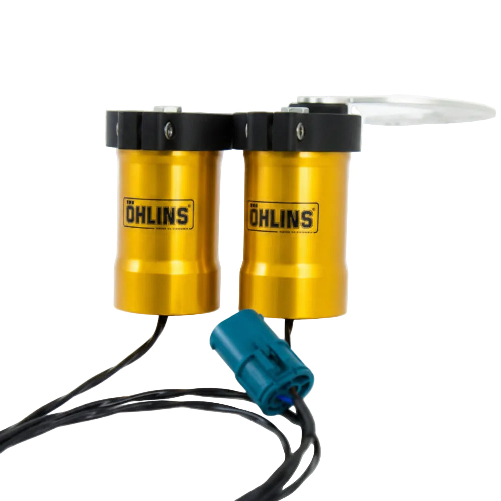 Ohlins EDC cancellation kit module and wiring harness for Mini Cooper.