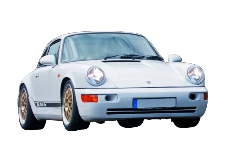 Öhlins rear coilover with reservoir mounted on 964 911