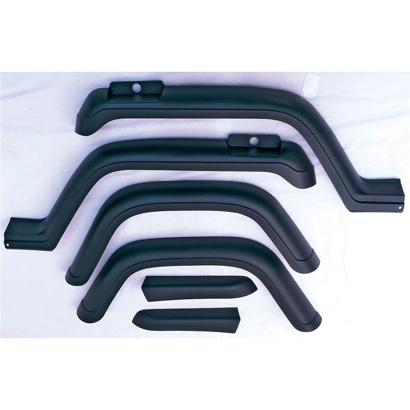 Omix 6-Piece Fender Flare Kit- 87-95 Wrangler YJ - Black Ops Auto Works