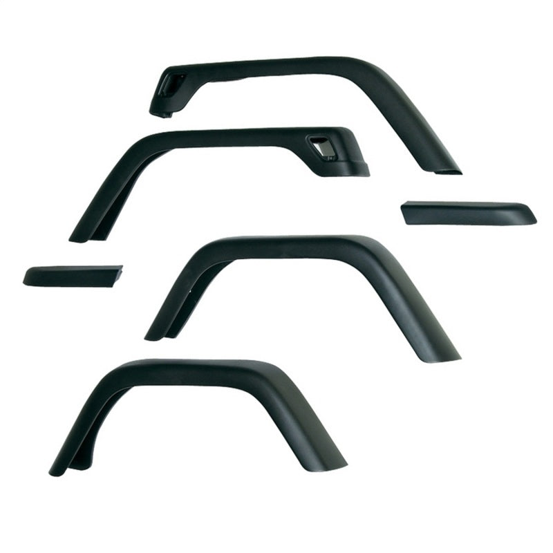 Omix 7-Inch Fender Flare Kit- 97-06 Jeep Wrangler - Black Ops Auto Works