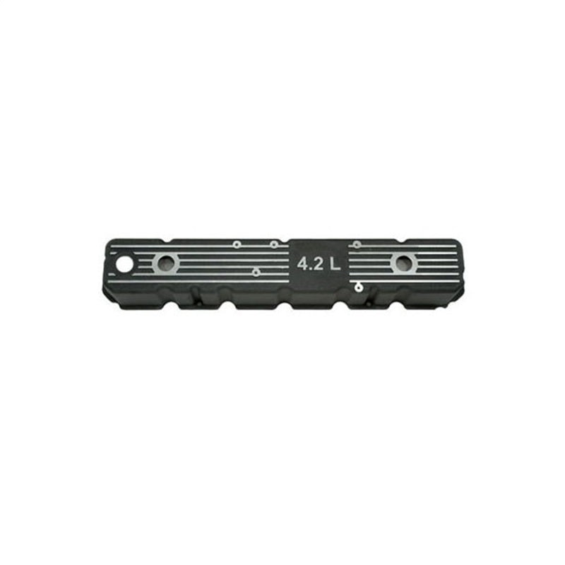 Omix Blk Alum Valve Cover 4.2L Logo 80-91 Jeep Models - Black Ops Auto Works