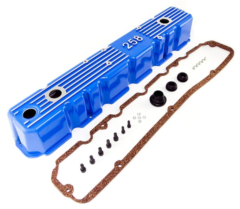 Omix Blue Aluminum Valve Cover 81-87 CJ & Wrangler - Black Ops Auto Works