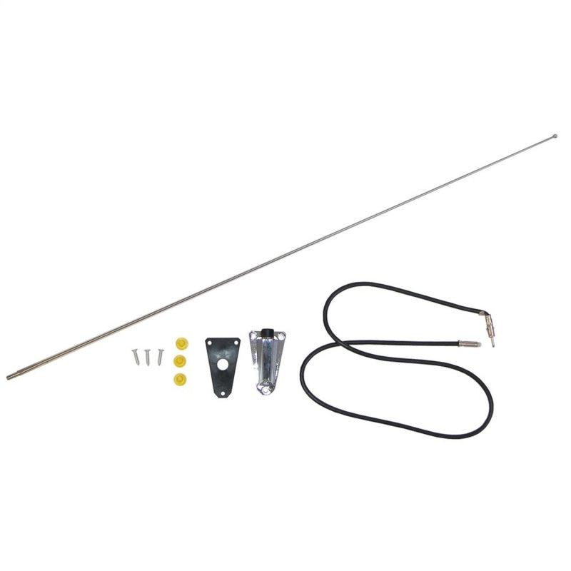 Omix Chrome Antenna Kit 76-95 Jeep CJ & Wrangler - Black Ops Auto Works