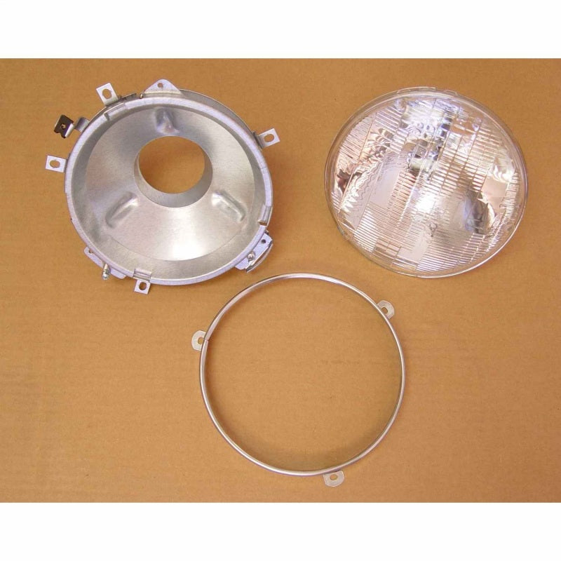 Omix Headlight Assembly With Bulb 72-86 Jeep CJ Models - Black Ops Auto Works
