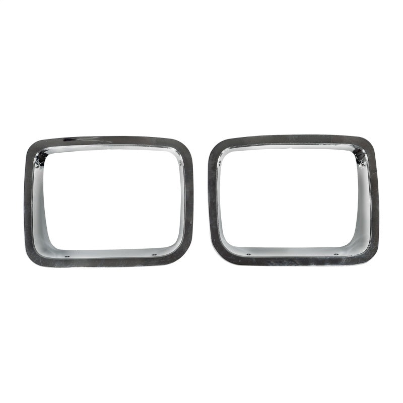 Omix Headlight Bezel Chrome 87-95 Jeep Wrangler YJ - Black Ops Auto Works