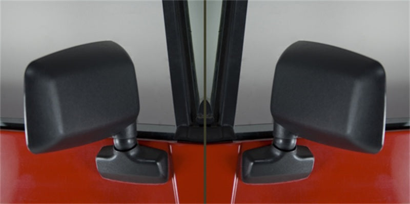 Omix Door Mirror Kit Black- 87-95 Jeep Wrangler YJ - OMIX 11002.19