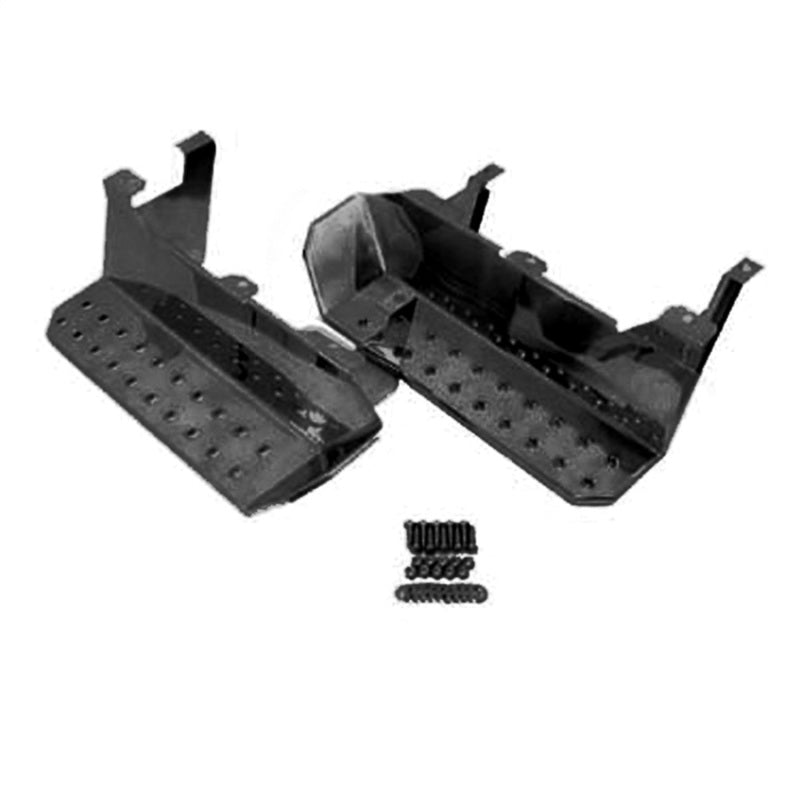 Omix Side Steps Semi-Gloss Black- 76-86 Jeep CJ - OMIX 11139.02