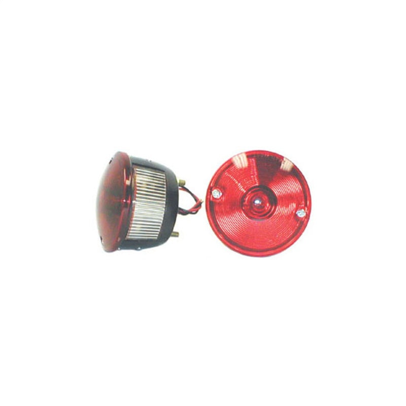 Omix Left Round Tail Lamp 45-75 Willys CJ Models - OMIX 12403.01