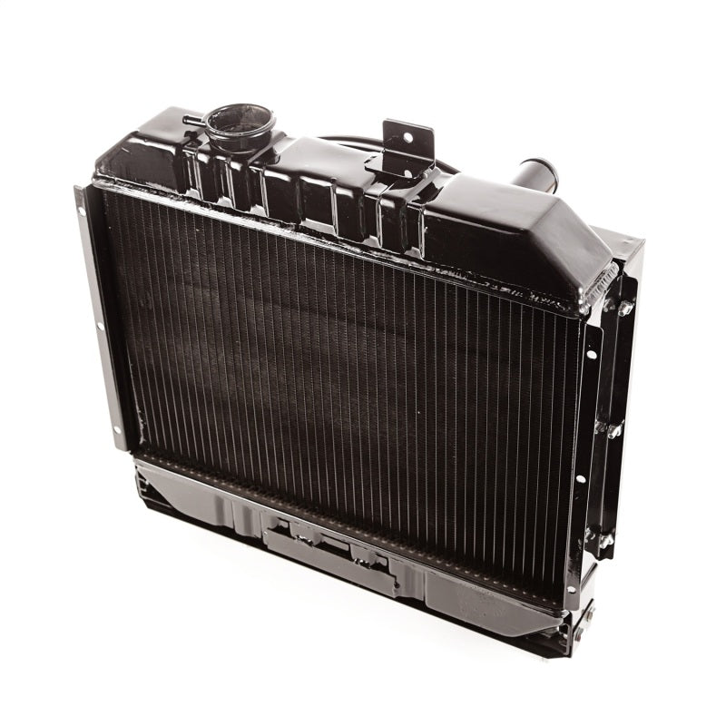 Omix Radiator w/ Fan Shroud 2 Row- 41-52 Willys Models - Black Ops Auto Works