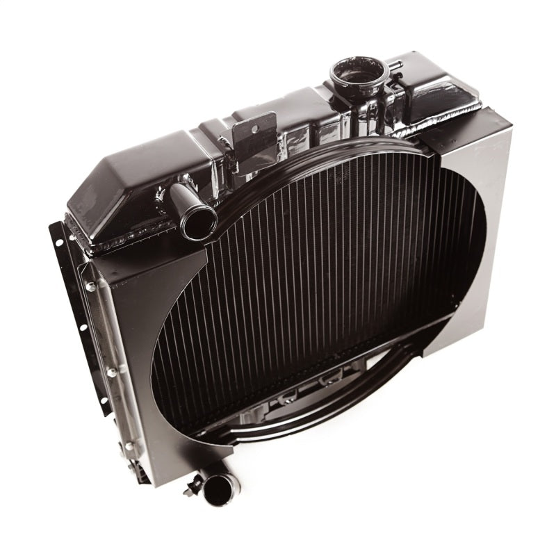 Omix Radiator w/ Fan Shroud 2 Row- 41-52 Willys Models - Black Ops Auto Works