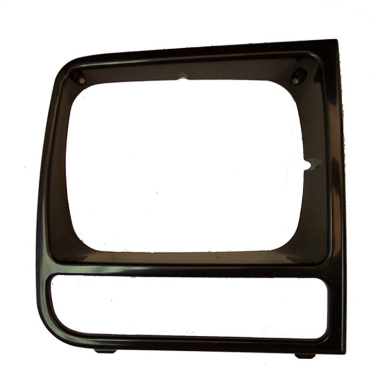 Omix RH Black Headlight Bezel 97-01 Jeep Cherokee (XJ) - Black Ops Auto Works