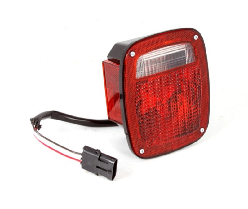 Omix Tail Light Black Housing LH 87-90 Jeep Wrangler - Black Ops Auto Works