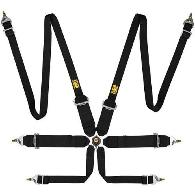 OMP First 3/2 Racing Harness Black - OMP DA0-0204-B02-071