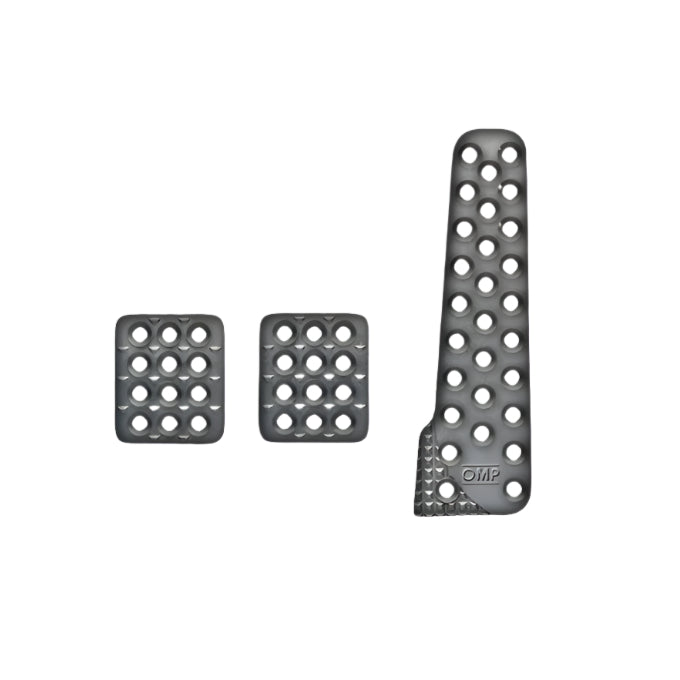 OMP Sand-Blasted Aluminum Pedals (Set of 3)-Pedals-OMP-8027280017476-