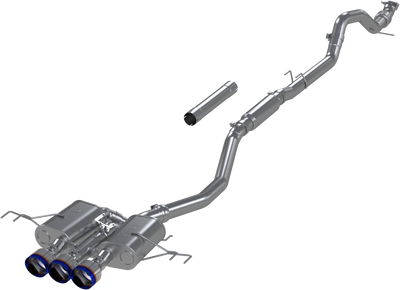 MBRPS49023BE-MBRP 23-24 Honda Civic Type R 2.0L T304 SS 3in Cat-Back Exhaust Triple Center Outlet w/ Burnt Tips-Catback-MBRP
