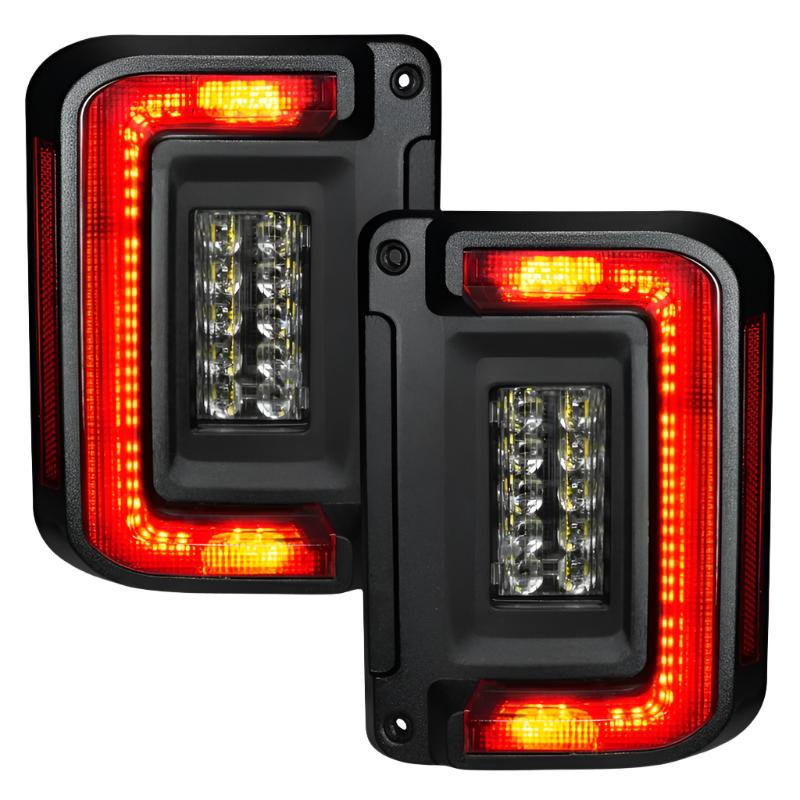 Oracle 07-17 Jeep Wrangler JK Flush Mount LED Tail Lights - Tinted - Black Ops Auto Works