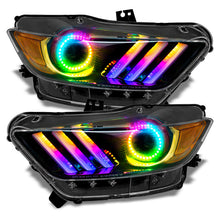 Load image into Gallery viewer, Oracle 15-17 Ford Mustang V6/GT/Shelby Dynamic DRL Upgrade w/ Halo Kit - ColorSHIFT - Dynamic - Black Ops Auto Works