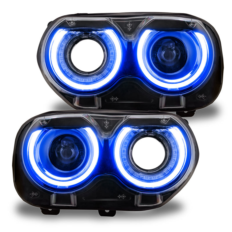 Oracle 15-21 Dodge Challenger RGB+W Headlight DRL Upgrade Kit - ColorSHIFT+W - Black Ops Auto Works