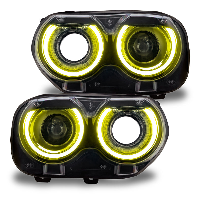 Oracle 15-21 Dodge Challenger RGB+W Headlight DRL Upgrade Kit - ColorSHIFT+W - Black Ops Auto Works