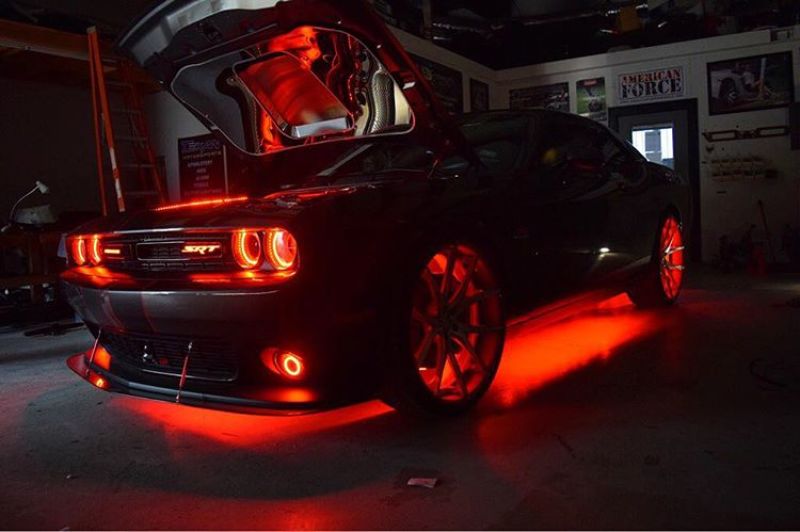 Oracle 15-21 Dodge Challenger Waterproof LED Fog Light Halo Kit - Black Ops Auto Works Oracle 15-21 Dodge Challenger Waterproof LED Fog Light Halo Kit - Black Ops Auto Works