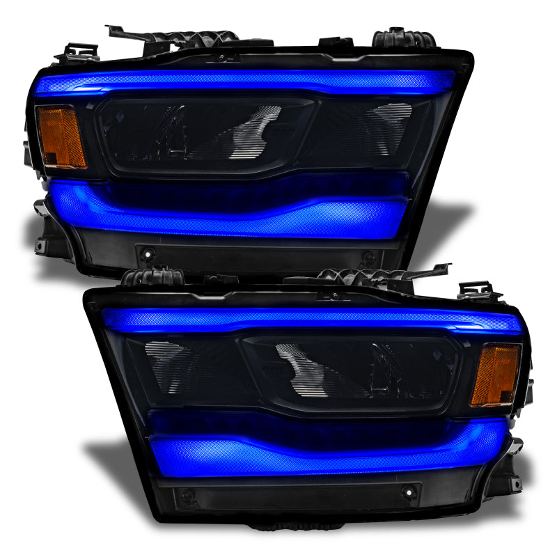 Oracle 19-21 Dodge RAM 1500 RGB+W Headlight DRL Upgrade Kit- Reflector LED Headlights - ColorSHIFT+W - Black Ops Auto Works