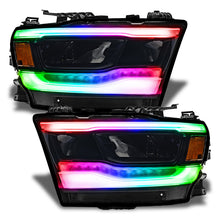 Load image into Gallery viewer, Oracle 19-21 Dodge RAM 1500 RGB+W Headlight DRL Upgrade Kit- Reflector LED Headlights - ColorSHIFT+W - Black Ops Auto Works