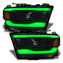 Load image into Gallery viewer, Oracle 19-21 Dodge RAM 1500 RGB+W Headlight DRL Upgrade Kit- Reflector LED Headlights - ColorSHIFT+W - Black Ops Auto Works