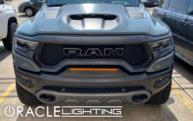 Oracle 19-22 RAM Rebel/TRX Front Bumper Flush LED Light Bar System - Black Ops Auto Works