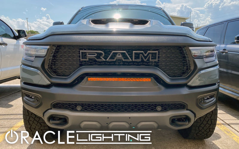 Oracle 19-22 RAM Rebel/TRX Front Bumper Flush LED Light Bar System - Black Ops Auto Works