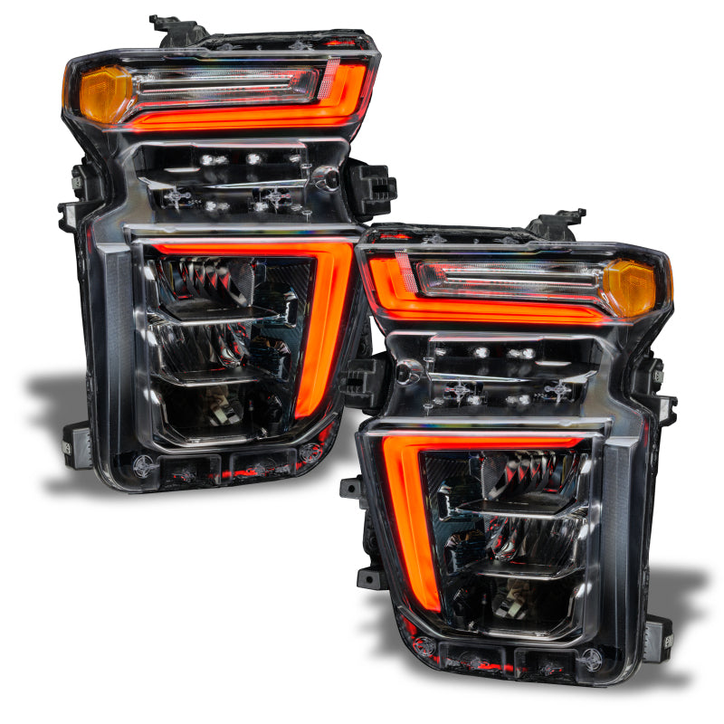 Oracle 20-21 Chevy Silverado HD 2500/3500 RGB+W Headlight DRL Upgrade Kit - ColorSHIFT - Black Ops Auto Works
