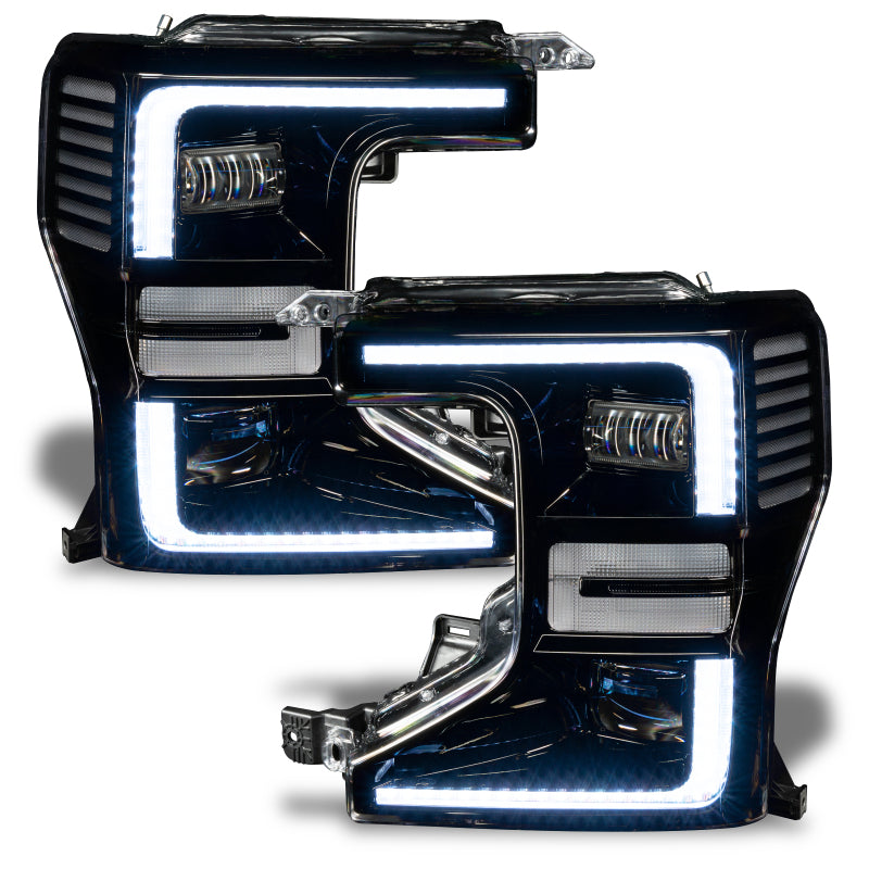 Oracle 20-22 Ford F-250/350 Super Duty Dynamic ColorSHIFT Headlight DRL Upgrade Kit w/Switchback - Black Ops Auto Works