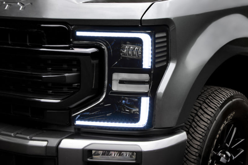Oracle 20-22 Ford F-250/350 Super Duty Dynamic ColorSHIFT Headlight DRL Upgrade Kit w/Switchback - Black Ops Auto Works
