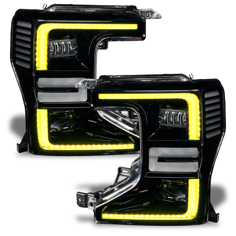 Oracle 20-22 Ford F-250/350 Super Duty Dynamic ColorSHIFT Headlight DRL Upgrade Kit w/Switchback - Black Ops Auto Works