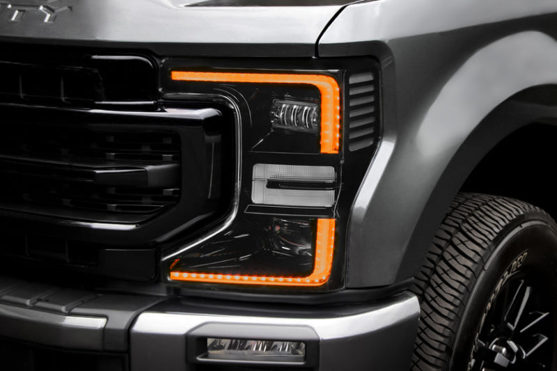 Oracle 20-22 Ford F-250/350 Super Duty Dynamic ColorSHIFT Headlight DRL Upgrade Kit w/Switchback - Black Ops Auto Works