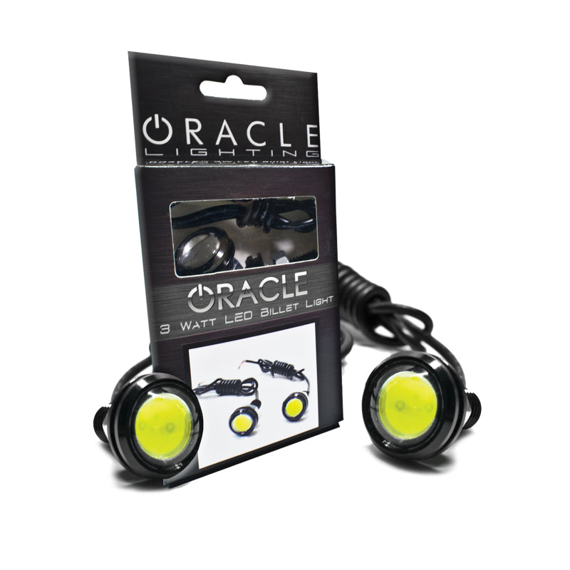 Oracle 3W Universal Cree LED Billet Light - White - Black Ops Auto Works