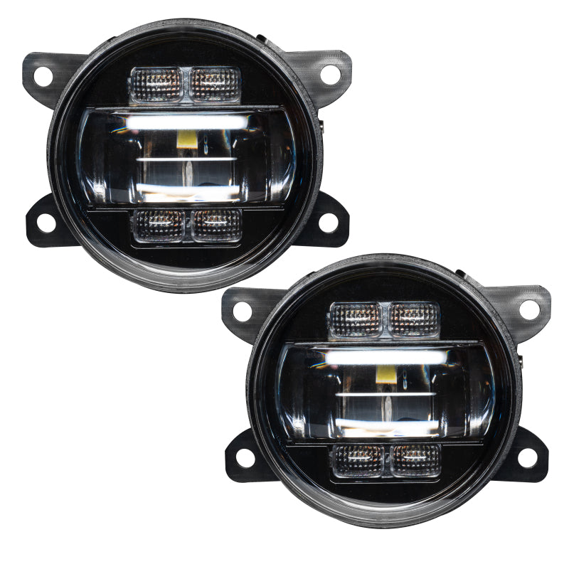 Oracle 4in High Performance LED Fog Light (Pair) - 6000K - Black Ops Auto Works