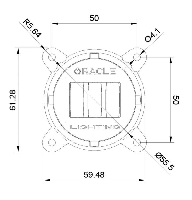 Oracle 60mm 15W Fog Beam LED Emitter - 3000K-Fog Lights-ORACLE Lighting-810030397861-