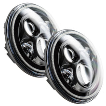 Load image into Gallery viewer, Oracle 7in High Powered LED Headlights - Black Bezel - ColorSHIFT - BC1 - Black Ops Auto Works