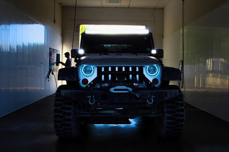 Oracle 7in High Powered LED Headlights - Black Bezel - ColorSHIFT No Controller-Headlights-ORACLE Lighting-810030390466-