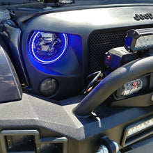 Load image into Gallery viewer, Oracle 7in High Powered LED Headlights - Black Bezel - ColorSHIFT No Controller-Headlights-ORACLE Lighting-810030390466-